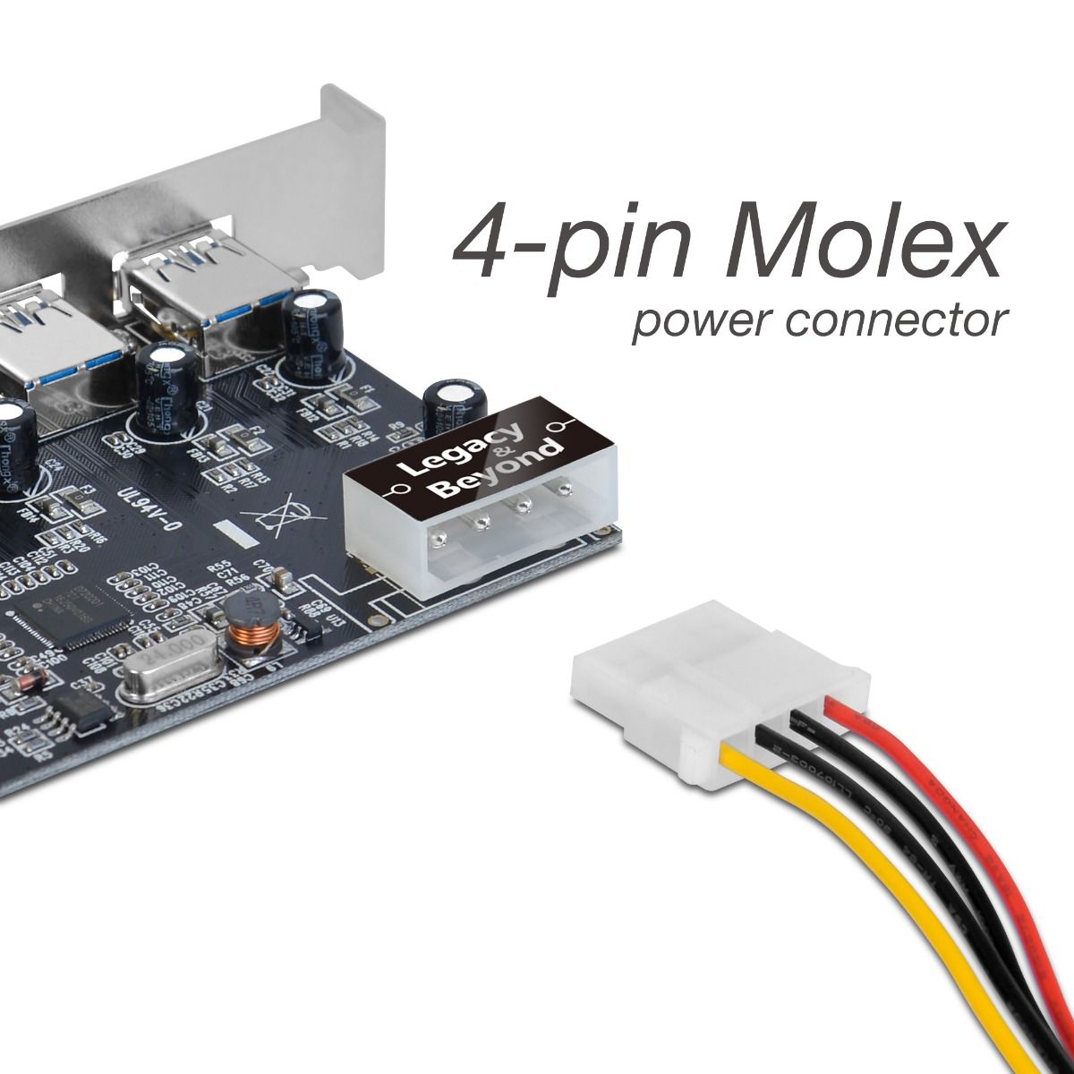 USB 3.0 4-Port (Ext) PCIe Host Card