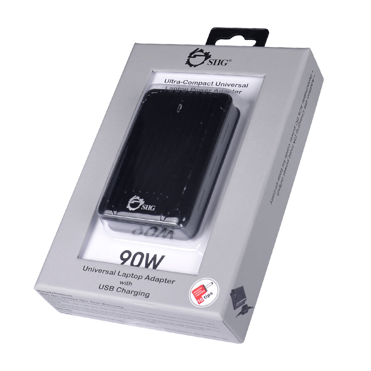 Ultra-Compact Universal Laptop Power Adapter - 90W