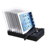 10-Port USB Charging Station with Ambient Light Deck - 90W
