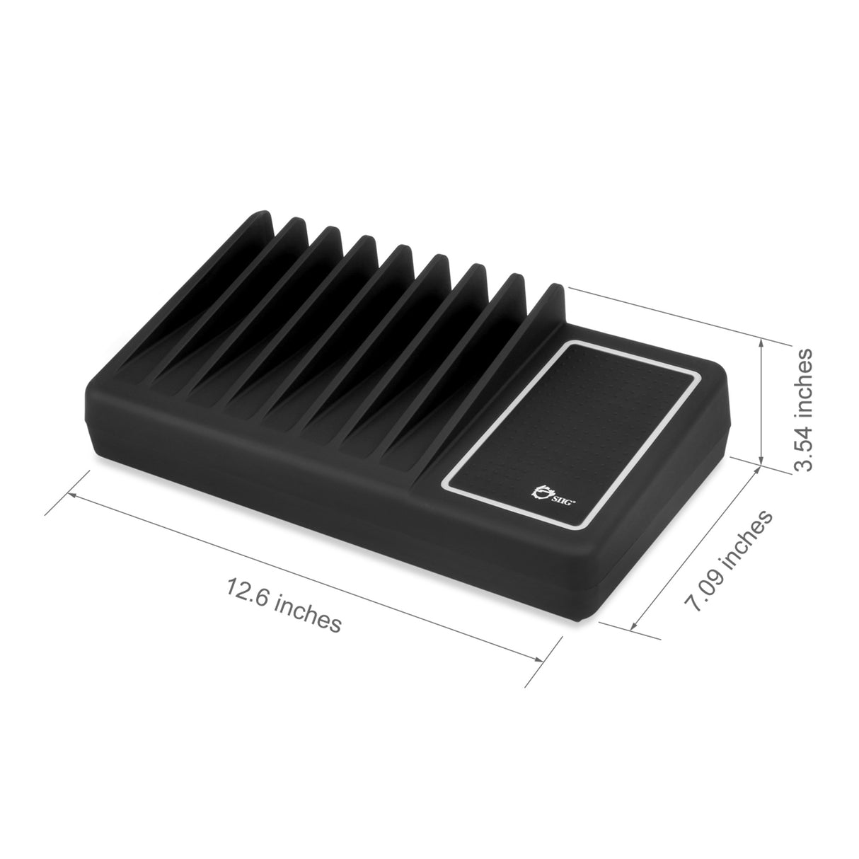 10-Port USB Charging Station with Ambient Light Deck - 90W