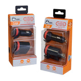 Fast Charging USB Wall Charger & Car Charger Bundle Pack – Black