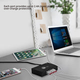 60W 10-Port USB Charger