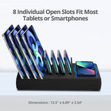 10-port USB-A/C & Wireless Charging Station with Ambient Light Deck - 150W - 6A4C
