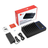 10-port USB-A/C & Wireless Charging Station with Ambient Light Deck - 150W - 6A4C