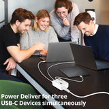 200W GaN PD Combo Charger - 3C1A - USB-C Charging Station - Portable USB Type-C Charger - USB-C Power Adapter - maximum 200W output totally - C1/C2 up to 100W - C3 up to 65W - USB-A up to 60W
