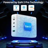 240W GaN PD 3.1 Charger - 3C1A - USB-C Power Adapter - Portable USB Type-C Charger - Maximum 240W output totally - C1 up to 140W - C2/C3 up to 100W - USB-A up to 30W
