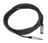 Woven Fabric Braided 3.5mm Stereo Aux Cable (M/F) - 3M