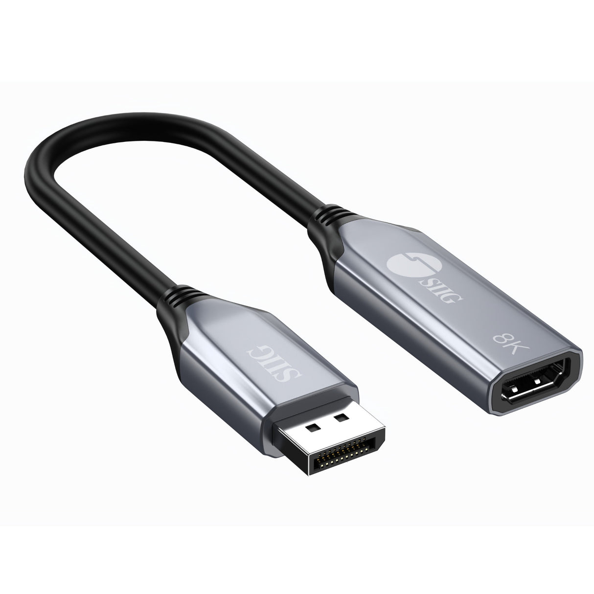 SIIG DisplayPort 1.4 to HDMI Adapter - 8K - DP to HDMI Display Converter, 4K144Hz/120Hz, 32.4Gbps, HDCP 2.2/1.4, HDR 10