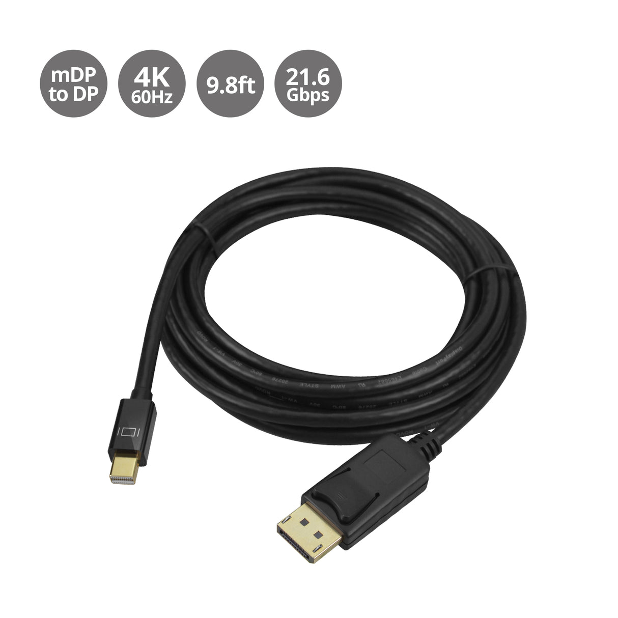 Mini DisplayPort to DisplayPort Cable - 3M