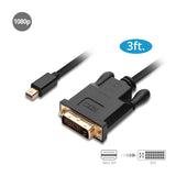 Mini DisplayPort to DVI 3ft Cable