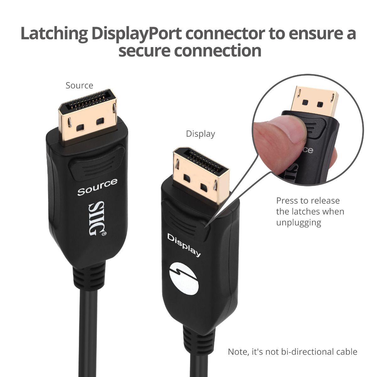 4K DP 1.2 AOC Cable - 60M