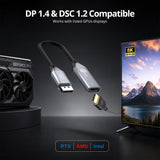 SIIG DisplayPort 1.4 to HDMI Adapter - 8K - DP to HDMI Display Converter, 4K144Hz/120Hz, 32.4Gbps, HDCP 2.2/1.4, HDR 10