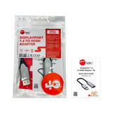SIIG DisplayPort 1.4 to HDMI Adapter - 8K - DP to HDMI Display Converter, 4K144Hz/120Hz, 32.4Gbps, HDCP 2.2/1.4, HDR 10