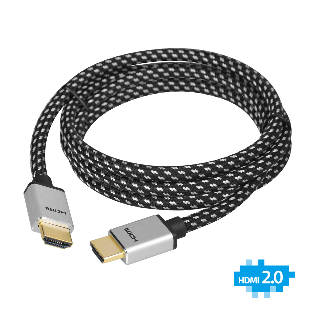 Woven Braided High Speed HDMI Cable 2m - UHD 4Kx2K