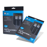 Woven Braided High Speed HDMI Cable 2m - UHD 4Kx2K