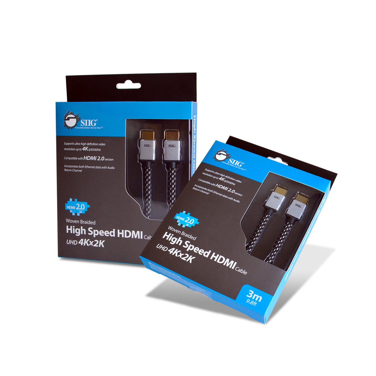 Woven Braided High Speed HDMI Cable 3m - UHD 4Kx2K