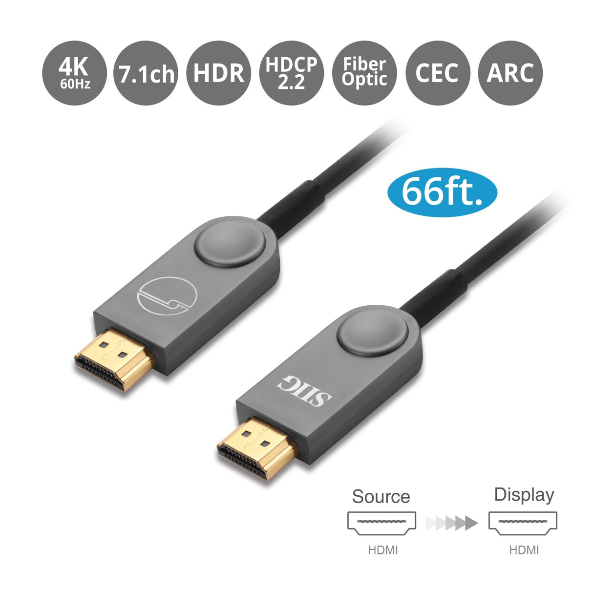 4K HDMI Fiber Optical Cable - 20m