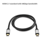 Ultra High Speed HDMI Cable - 4ft (1.2M) - 8K60Hz/4K120Hz - 48Gbps- eARC - Dynamic HDR -DSC - HDCP 2.3 - 8K HDMI Cable - Aluminum