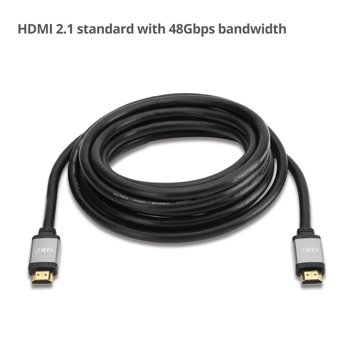 Ultra High Speed HDMI Cable - 12ft (3.5M) - 8K60Hz/4K120Hz - 48Gbps- eARC - Dynamic HDR -DSC - HDCP 2.3 - 8K HDMI Cable - Aluminum