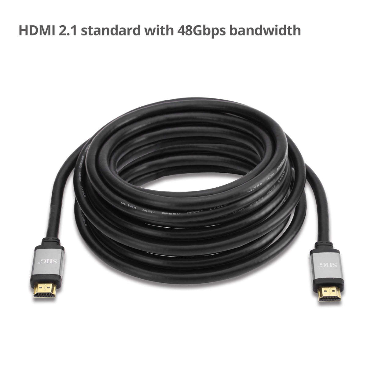 Ultra High Speed HDMI Cable - 16ft(5M) - 8K60Hz/4K120Hz - 48Gbps- eARC - Dynamic HDR -DSC - HDCP 2.3 - 8K HDMI Cable - Aluminum