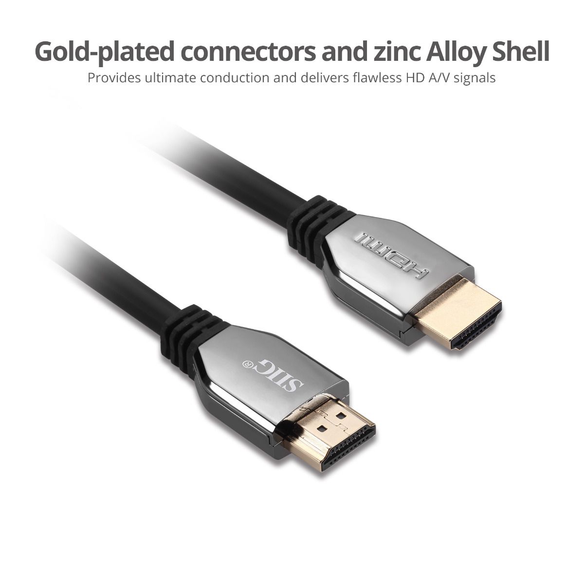 8K Ultra High Speed HDMI Cable - 6.6ft (2M) - 48Gbps - 8K 60Hz/4K 120Hz - HDR10+ - eARC - Dynamic HDR - HDCP 2.3- Ultra HD 8K HDMI Cable - Zinc alloy