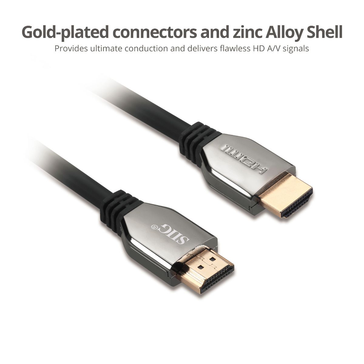 8K Ultra High Speed HDMI Cable - 10ft (3M) - 48Gbps - 8K 60Hz/4K 120Hz - HDR10+ - eARC - Dynamic HDR - HDCP 2.3- Ultra HD 8K HDMI Cable - Zinc alloy
