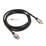 8K Ultra High Speed HDMI Cable - 10ft (3M) - 48Gbps - 8K 60Hz/4K 120Hz - HDR10+ - eARC - Dynamic HDR - HDCP 2.3- Ultra HD 8K HDMI Cable - Zinc alloy