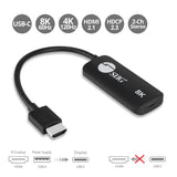 HDMI to USB-C 8K 60Hz Converter Adapter, 4K 120Hz, HDR, HDCP 2.2, Compatible with Xreal, Rokid Air/Max, RayNeo, Type-C Monitor, laptops, Switch, Steam Deck, PS4/5, Xbox, Apple TV
