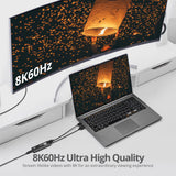 HDMI to USB-C 8K 60Hz Converter Adapter, 4K 120Hz, HDR, HDCP 2.2, Compatible with Xreal, Rokid Air/Max, RayNeo, Type-C Monitor, laptops, Switch, Steam Deck, PS4/5, Xbox, Apple TV
