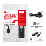 HDMI to USB-C 8K 60Hz Converter Adapter, 4K 120Hz, HDR, HDCP 2.2, Compatible with Xreal, Rokid Air/Max, RayNeo, Type-C Monitor, laptops, Switch, Steam Deck, PS4/5, Xbox, Apple TV