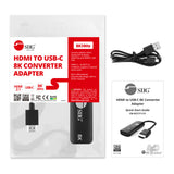 HDMI to USB-C 8K30Hz Converter Adapter, 4K 120Hz, HDR, HDCP 2.3, Compatible with Xreal, Rokid Air/Max, RayNeo, Type-C Monitor, laptops, Switch, Steam Deck, PS4/5, Xbox, Apple TV