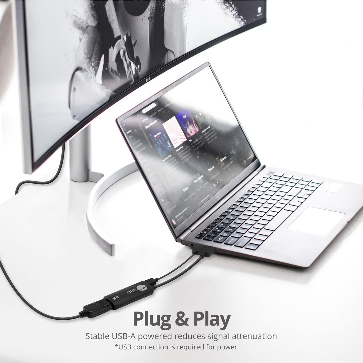 HDMI to DisplayPort 1.4 8K 30Hz Converter Adapter