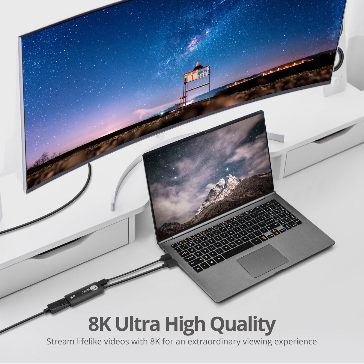 HDMI to DisplayPort 1.4 8K 30Hz Converter Adapter