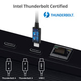 Thunderbolt 4 Cable 2.3ft(0.7M) - 8K@60Hz - 40Gbps Data Transfer - 240W Charging - Thunderbolt 4 USB C to USB C Cable - Intel Thunderbolt Certified