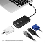 USB-C to 4-in-1 Multiport Video Adapter - DVI/VGA/DP/HDMI