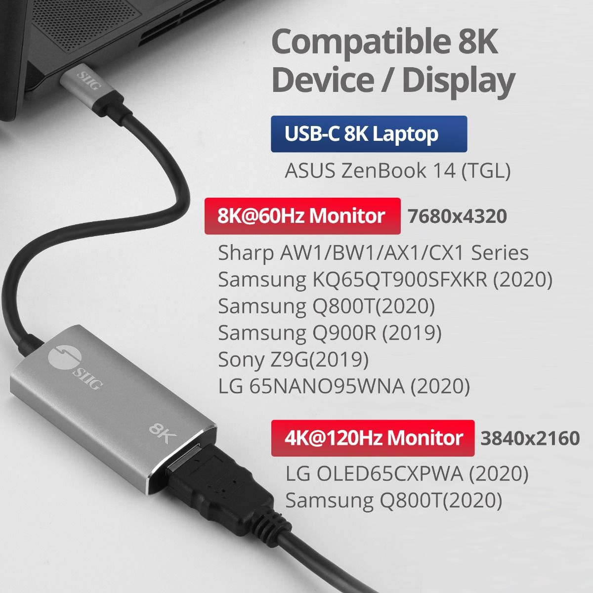 USB-C to HDMI Adapter - 8K