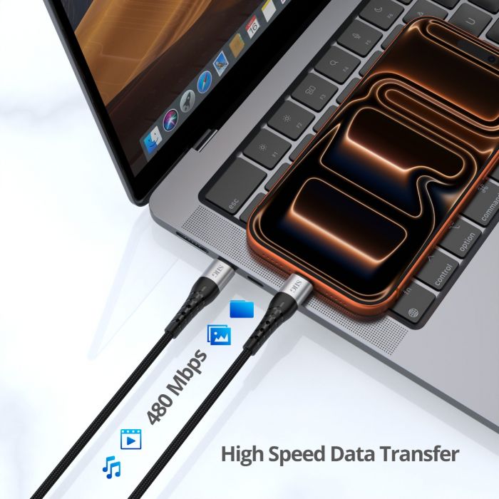 USB-C to USB-C 60W Charging and Sync Cable - 6ft