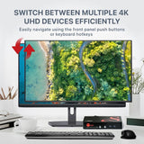 2-Port DisplayPort 1.2 Smart Console KVM Switch with USB 3.0 and Multi-Media Ports - 4K@60Hz
