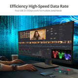 2-Port DisplayPort 1.2 Smart Console KVM Switch with USB 3.0 and Multi-Media Ports - 4K@60Hz