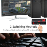 2-Port DisplayPort 1.2 Smart Console KVM Switch with USB 3.0 and Multi-Media Ports - 4K@60Hz