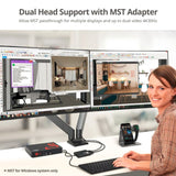 2-Port DisplayPort 1.2 Smart Console KVM Switch with USB 3.0 and Multi-Media Ports - 4K@60Hz