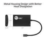 4K 1x2 Mini DisplayPort 1.2 to HDMI MST Splitter