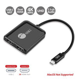 1x2 USB-C to HDMI 4K60 MST Hub Splitter