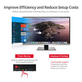 2-Port DVI Dual-Link Smart Console KVM Switch with USB 3.0 and Multimedia Ports