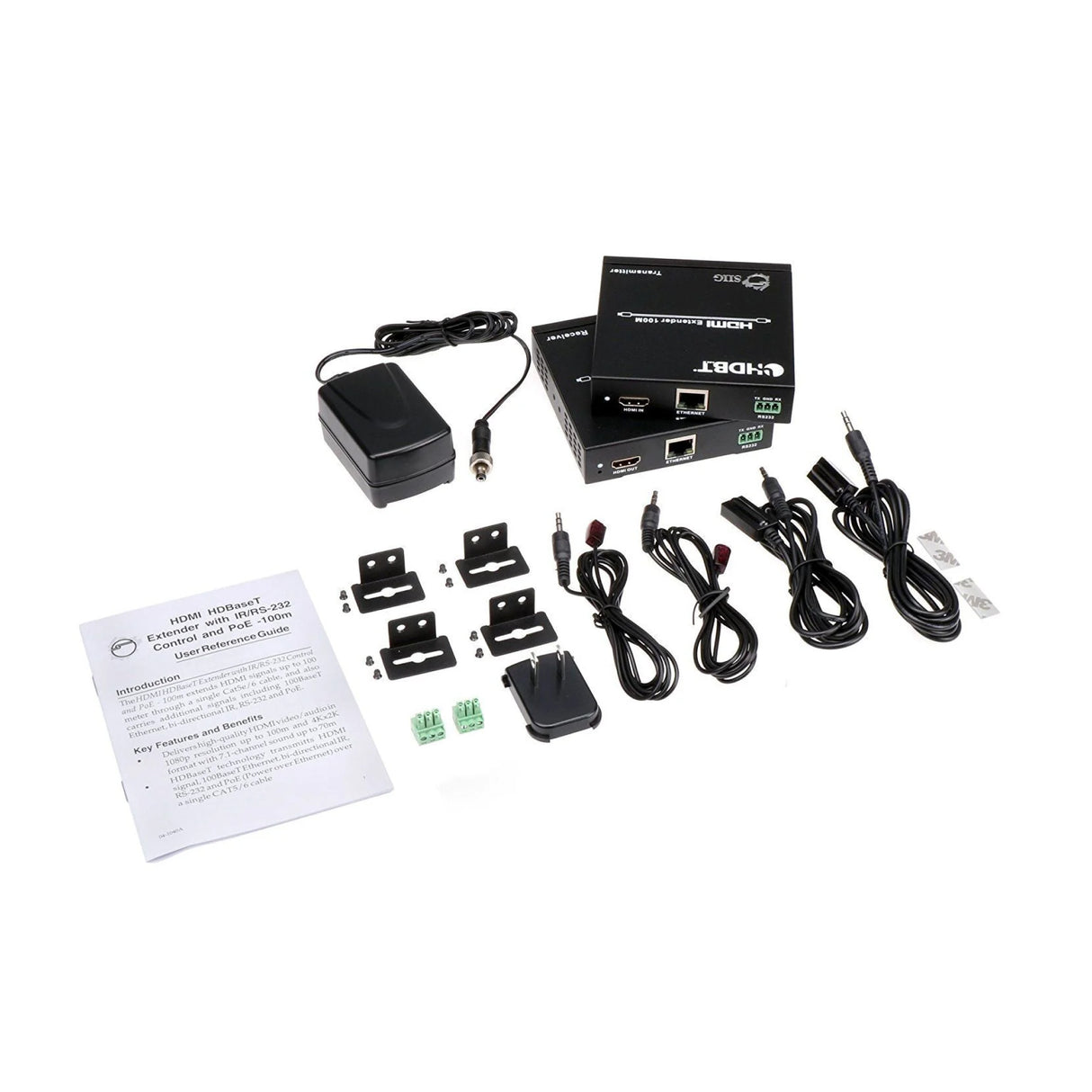 HDMI HDBaseT Extender with IR/RS-232 Control and PoC - 100m, 3D, Power over Cable, 4Kx2K