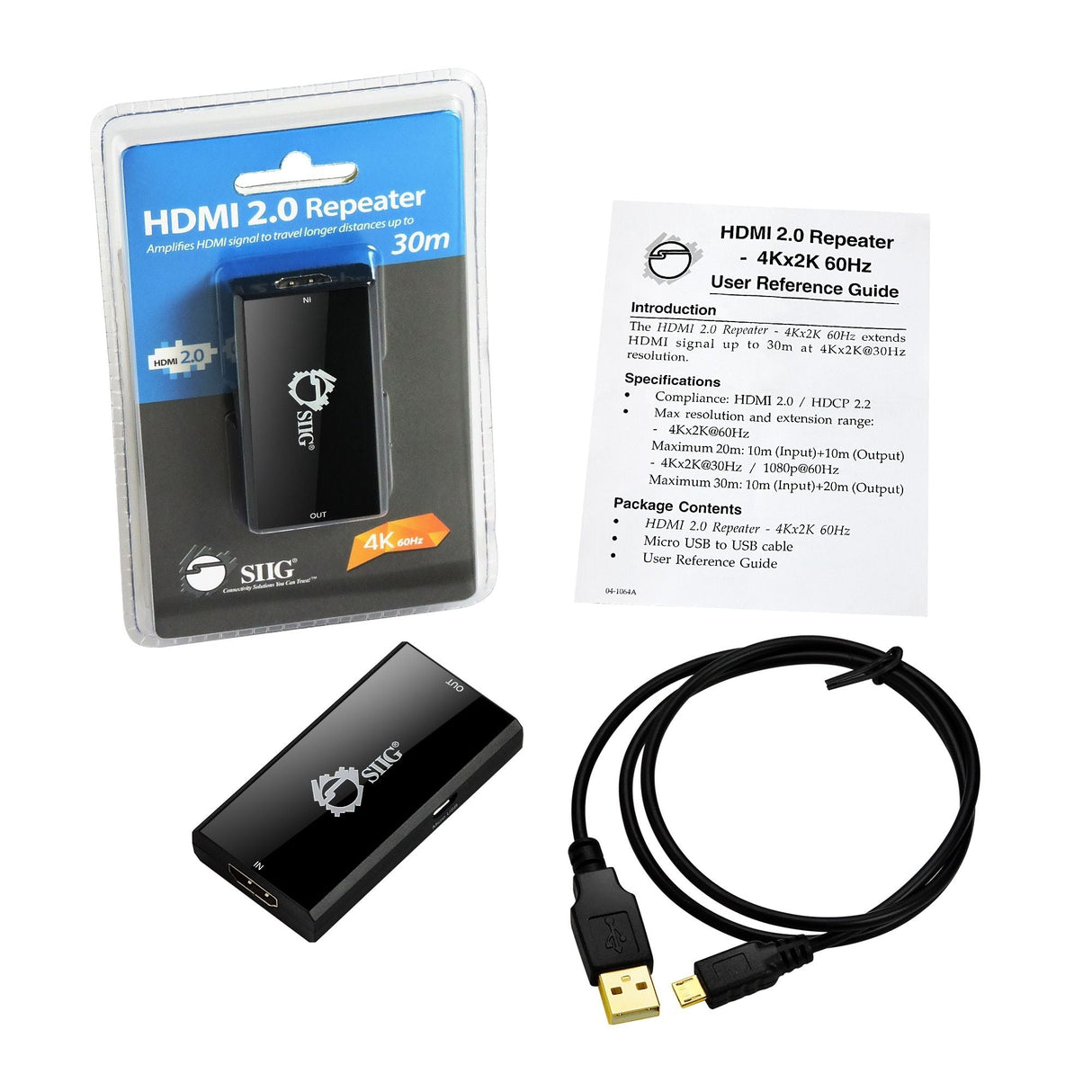 HDMI Repeater - 4Kx2K 60Hz