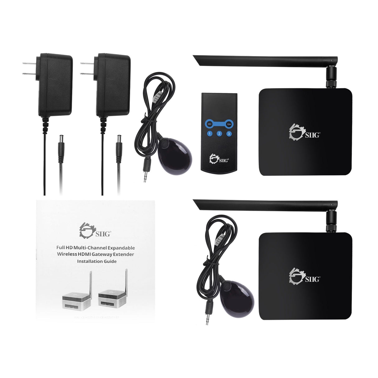 Full HD Multi-Channel Expandable Wireless HDMI Extender Kit – Mid Range, 1080p @60Hz, 5GHz, 165FT