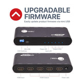 1x4 HDMI Splitter / Distribution Amplifier with Auto Video Scaling - 4K 60Hz HDR