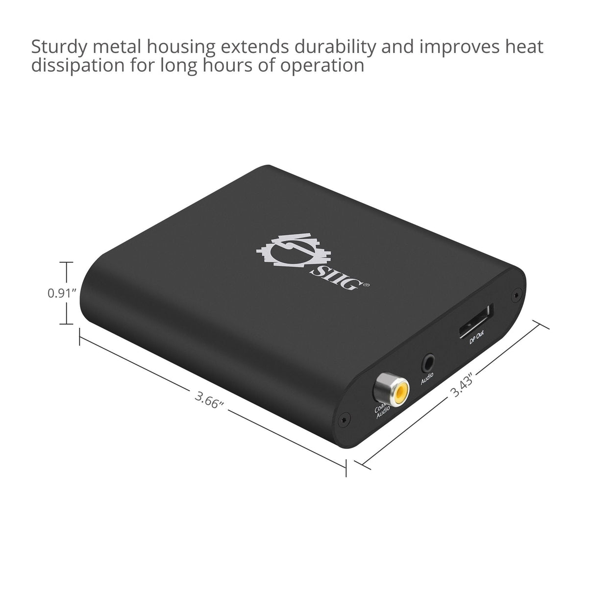HDMI to DisplayPort 1.2 Converter - 4Kx2K 60Hz