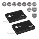 4K HDR HDMI & USB 2.0 Extender Over HDBaseT with RS-232 & IR